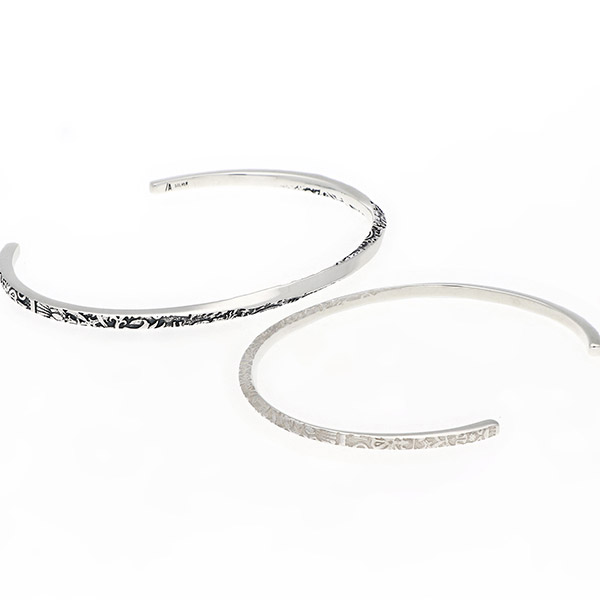 シルバーペアバングル