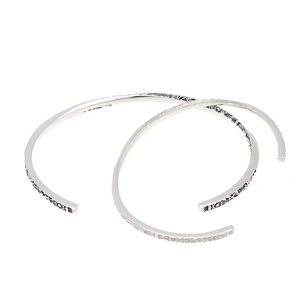 シルバーペアバングル