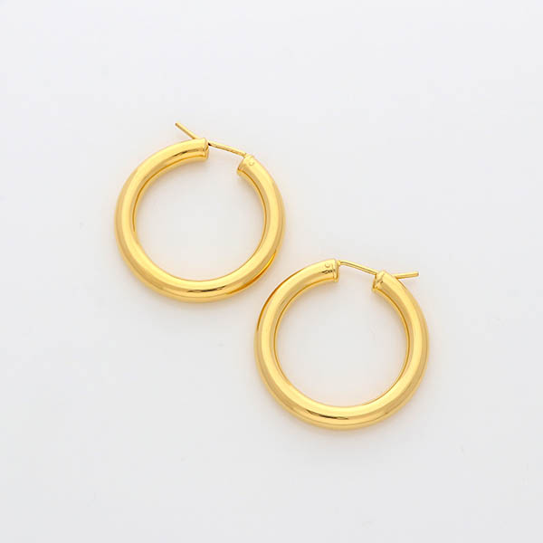 シルバーフープピアス