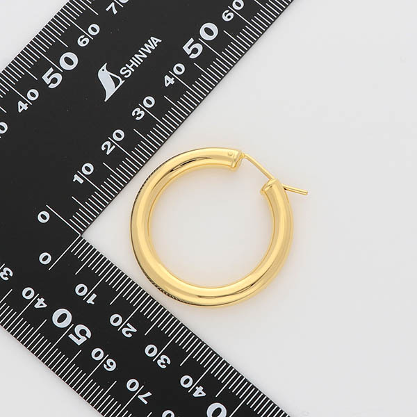 シルバーフープピアス