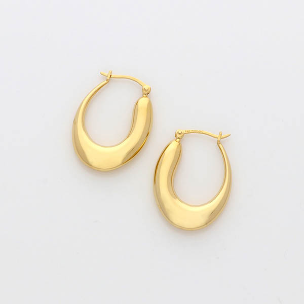 シルバーフープピアス