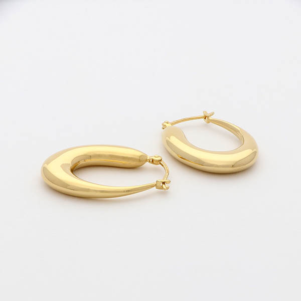 シルバーフープピアス