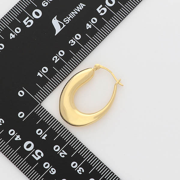 シルバーフープピアス