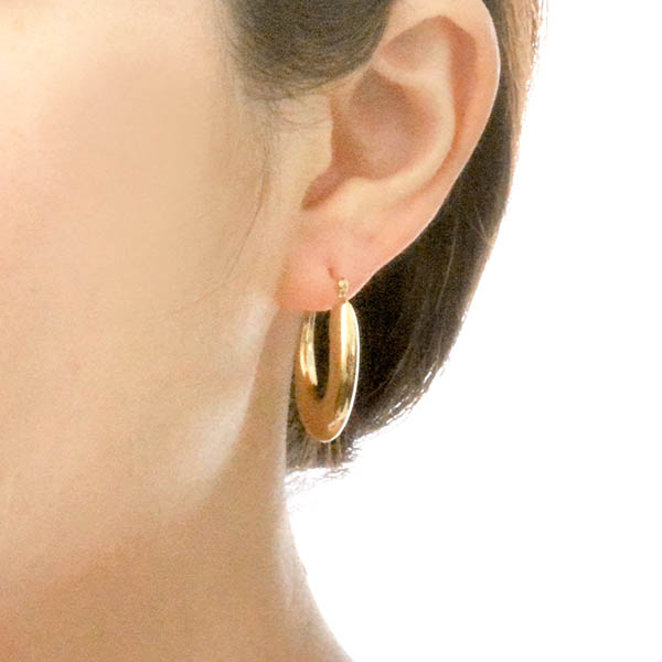 シルバーフープピアス