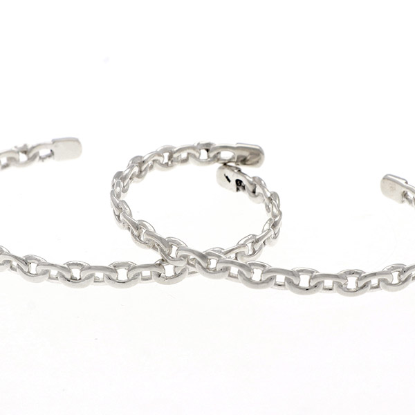 シルバーペアバングル