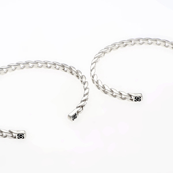 シルバーペアバングル