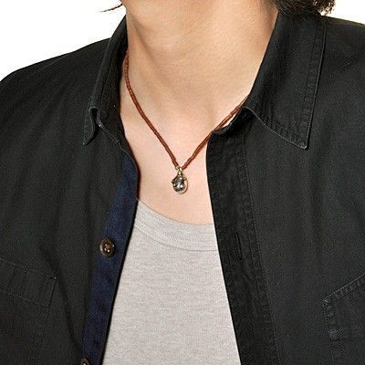 ブラウンジェイドネックレス