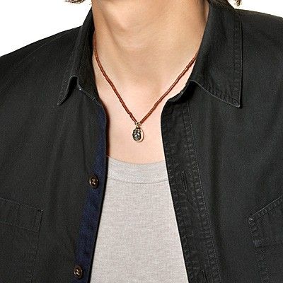 ブラウンジェイドネックレス