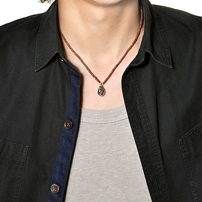 ブラウンジェイドネックレス