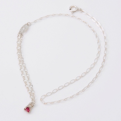 シルバーブレスレット兼アンクレット