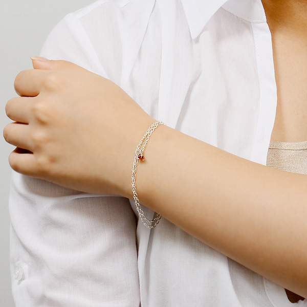 シルバーブレスレット兼アンクレット