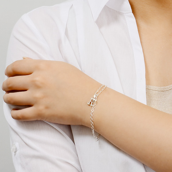 シルバーブレスレット兼アンクレット