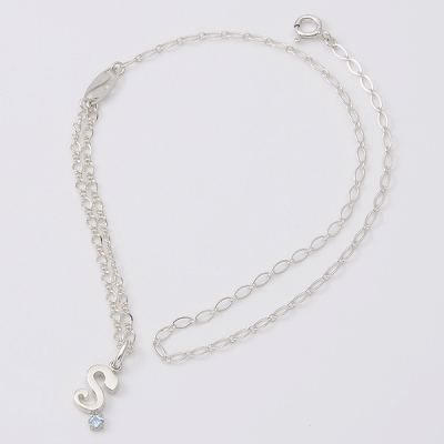 シルバーブレスレット兼アンクレット