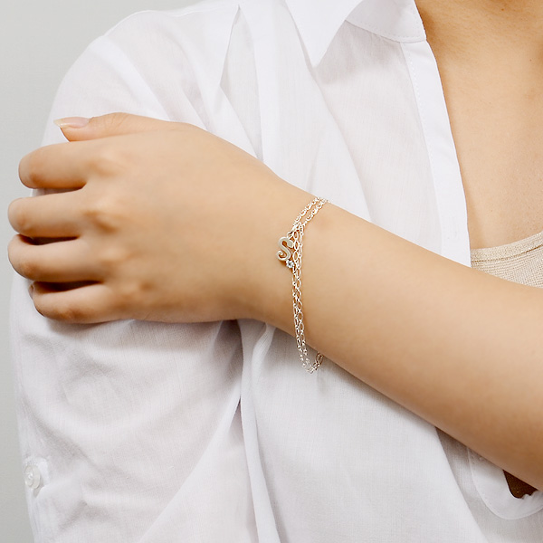 シルバーブレスレット兼アンクレット