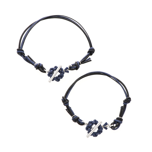 レザーペアブレスレット