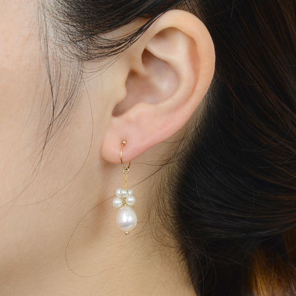 ブラスノンホールピアス