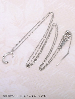 ピンクゴールドネックレス