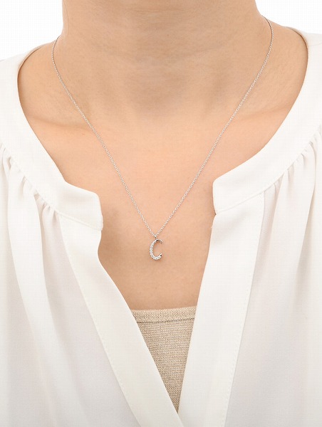 ピンクゴールドネックレス