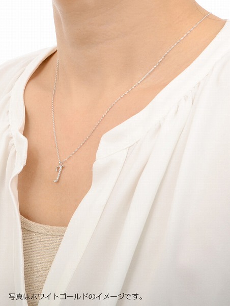 ピンクゴールドネックレス