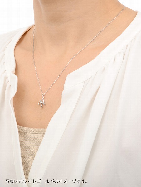ピンクゴールドネックレス