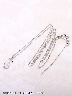 ピンクゴールドネックレス