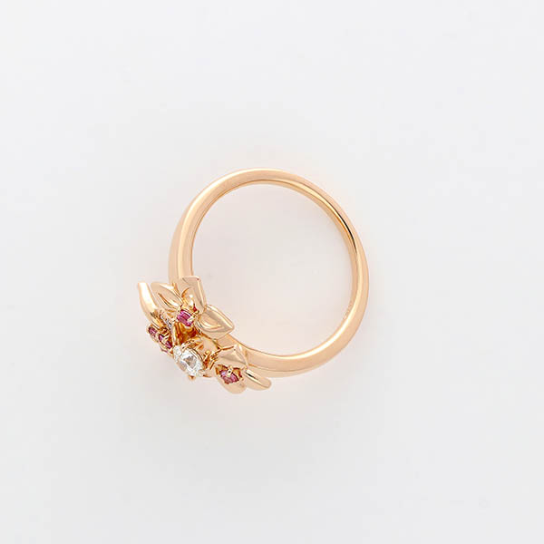 ピンクゴールドリング