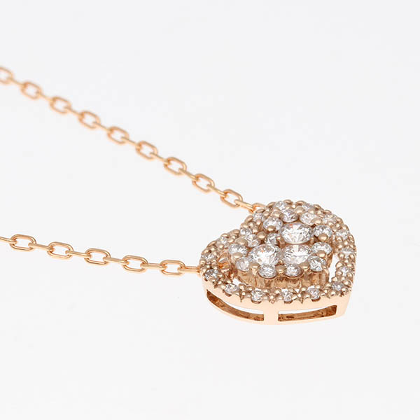 ピンクゴールドネックレス