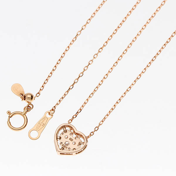 ピンクゴールドネックレス