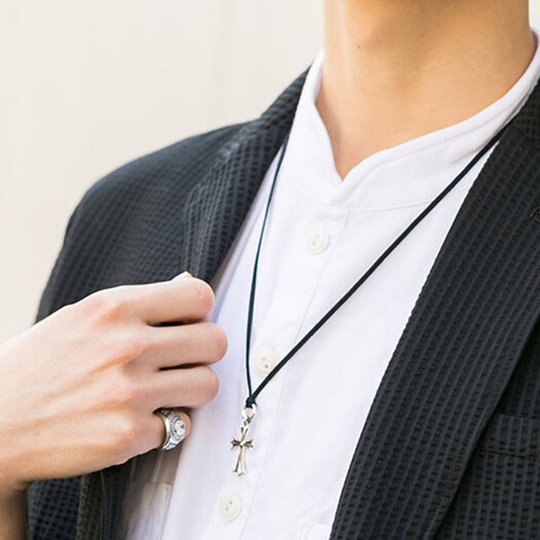 CHARM TINY CH CROSS SLV