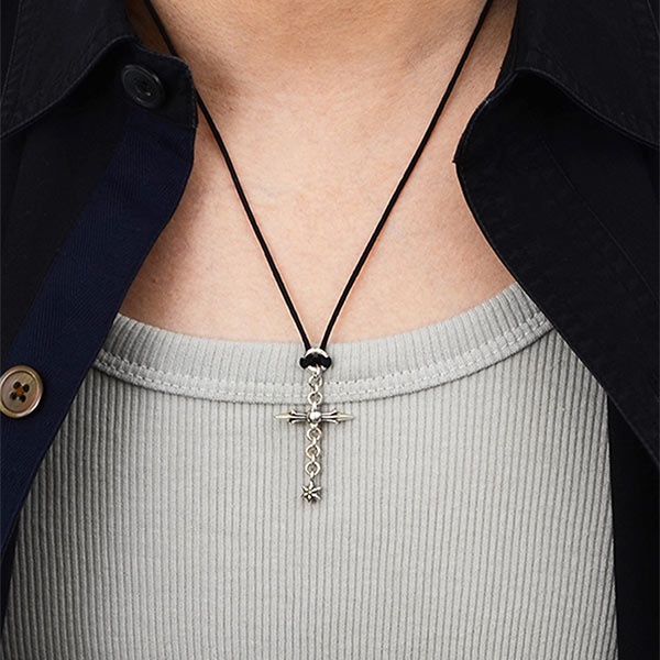 シルバーネックレス CHARM ROLY CROSS/SLV