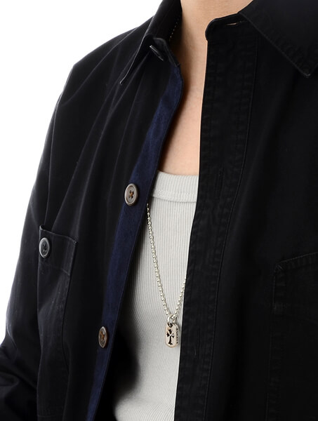 シルバーネックレス DOG TINY-CO CROSS SLV