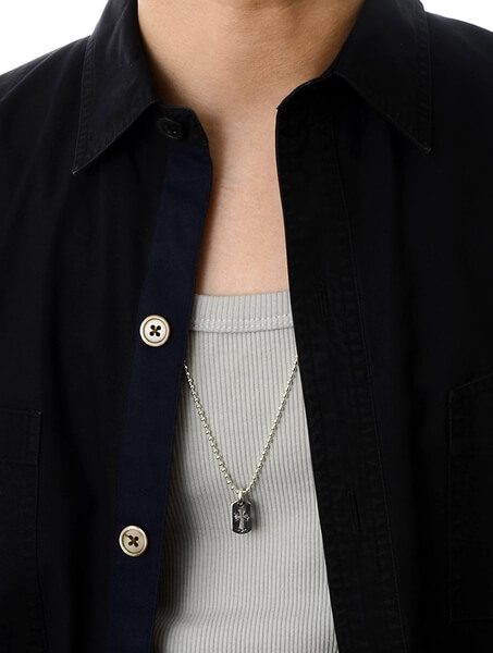 シルバーネックレス DOG TINY-CO CROSS SLV
