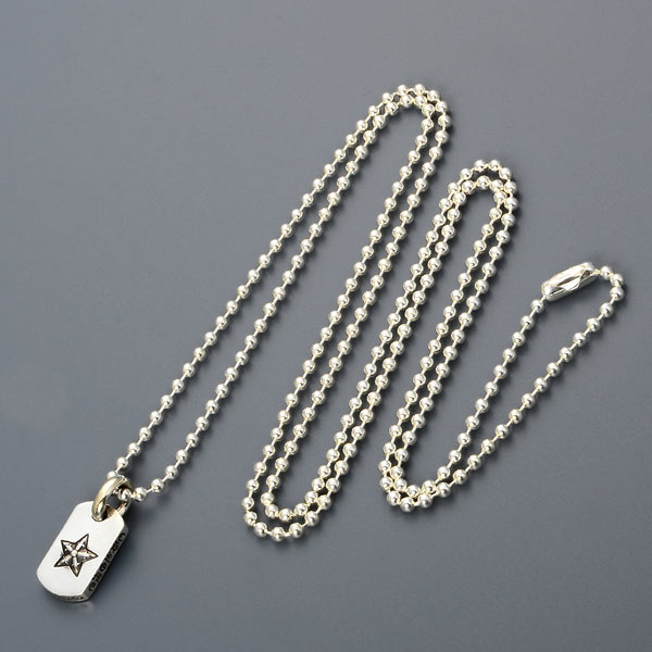 シルバーネックレス DOG TINY-STAR SLV