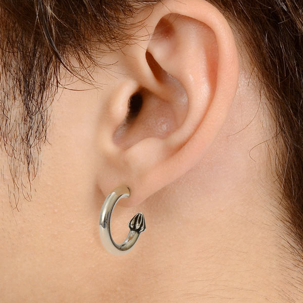 シルバーピアス EARRING PC HOOP PLAIN SLV(片耳用)