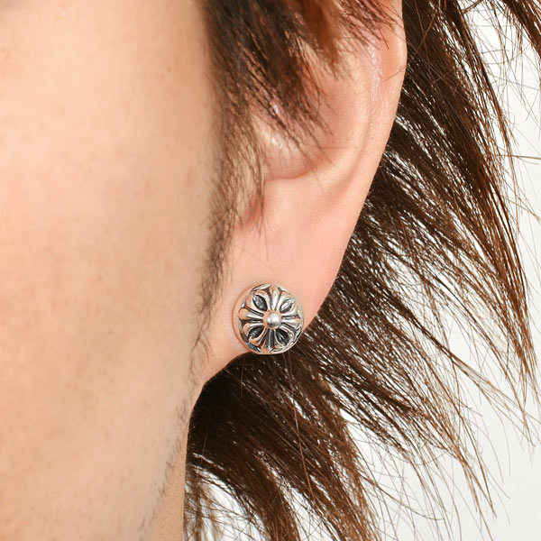 シルバーピアス EARRING STUD-CROSSBL SLV(片耳用)