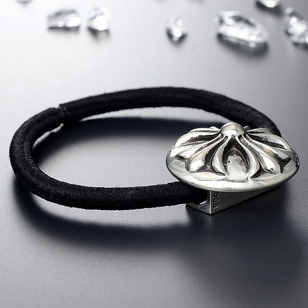 ゴムブレスレット HAIRBAND SLV-TOP:CROSSB