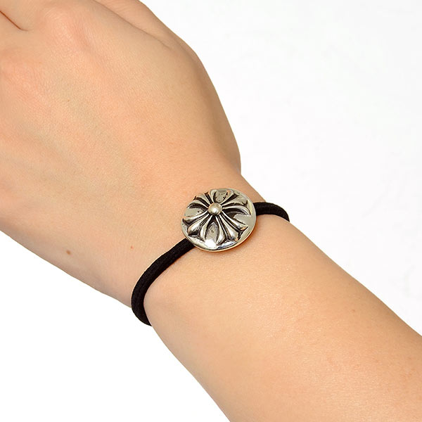 ゴムブレスレット HAIRBAND SLV-TOP:CROSSB