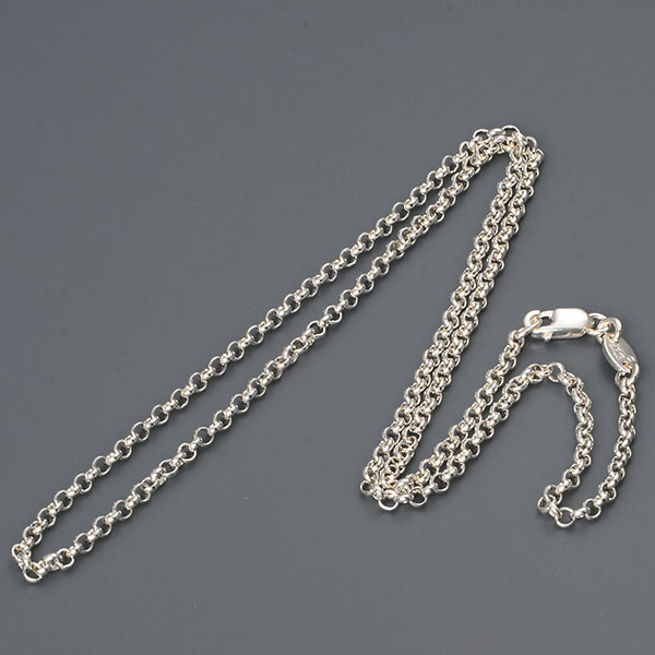 シルバーネックレス Roll Chain 18-SLV