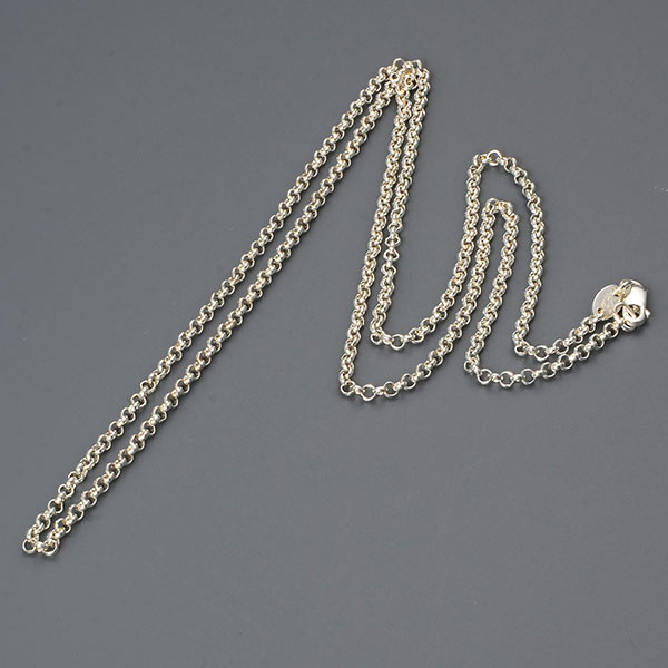 シルバーネックレス Roll Chain 24-SLV