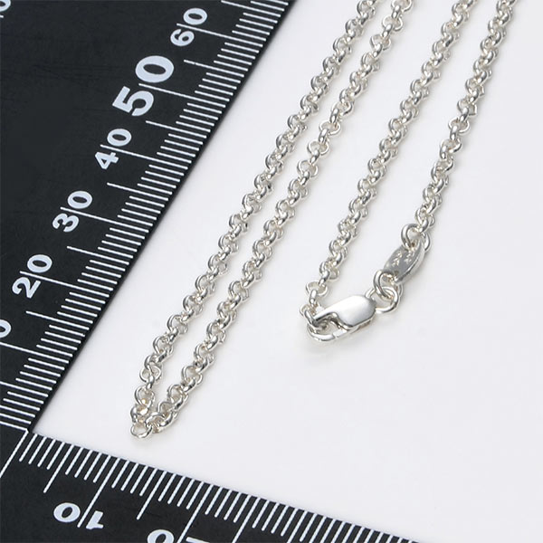 シルバーネックレス Roll Chain 24-SLV