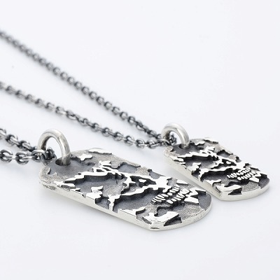 シルバーペアネックレス