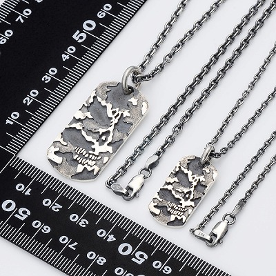 シルバーペアネックレス