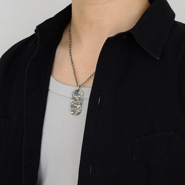 シルバーペアネックレス