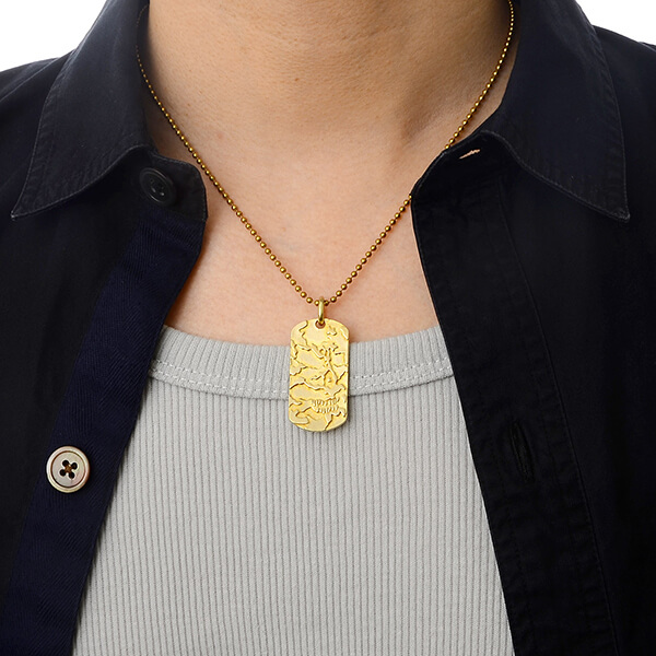 ブラスネックレス