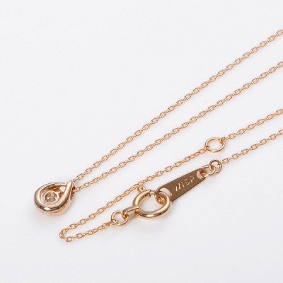 ピンクゴールドネックレス