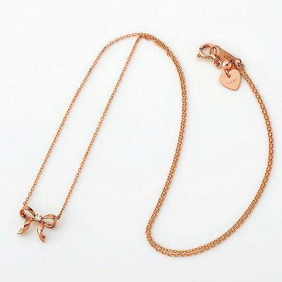 ピンクゴールドネックレス