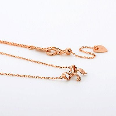 ピンクゴールドネックレス