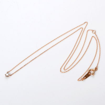 ピンクゴールドネックレス