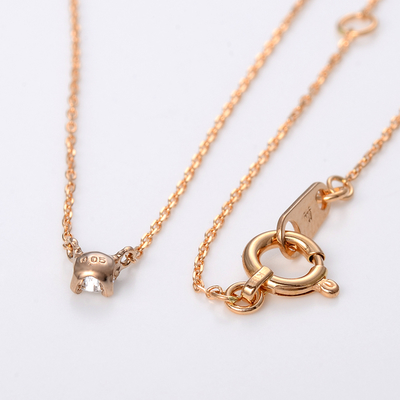 ピンクゴールドネックレス