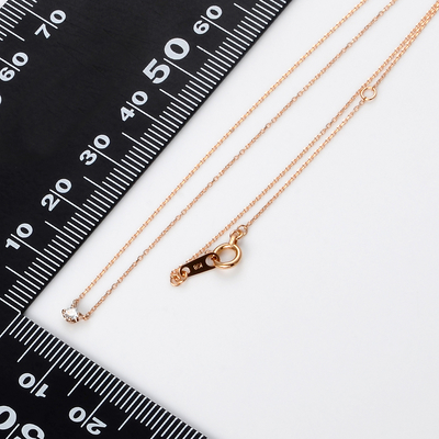 ピンクゴールドネックレス